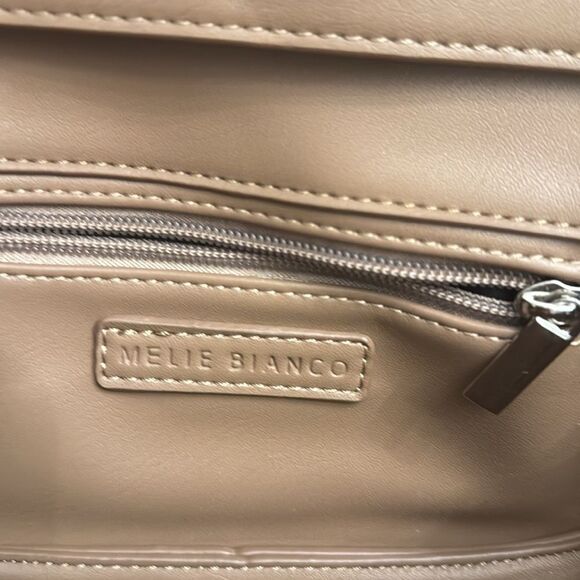 Melie Bianco Vegan Leather Shoulder Bag Adjustable Strap - Picture 2 of 16